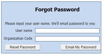 Forgot password Change password