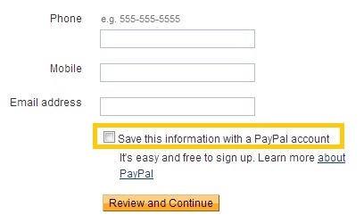 Paypal options